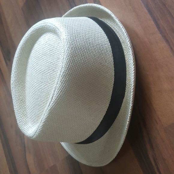 Straw Fedora Hat (Beige) Brand New-Never Worn-58cm - Picture 2 of 3